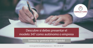 Modelo 347: declaración de operaciones con terceros